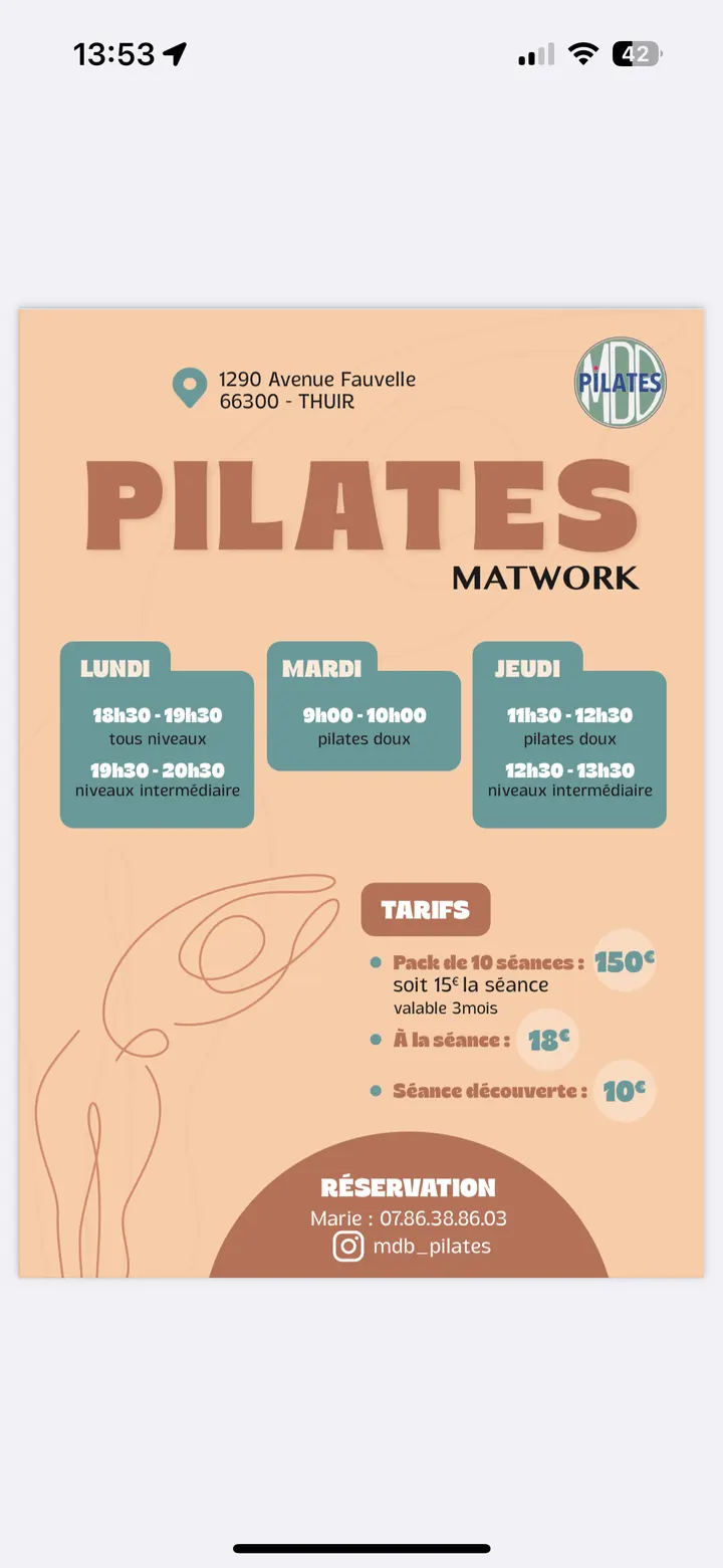 MDB Pilates — pilates-studio à Thuir — 3