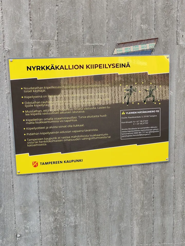 Nyrkkäkallion kiipeilyseinä — kiipeily-studio – Tampella, Tampere — 3