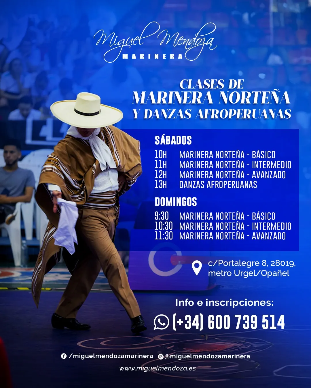 Miguel Mendoza Marinera, Estudio De Danzas Y Entrenamiento Personal — dans-studio i Villaverde, Madrid — bild 3