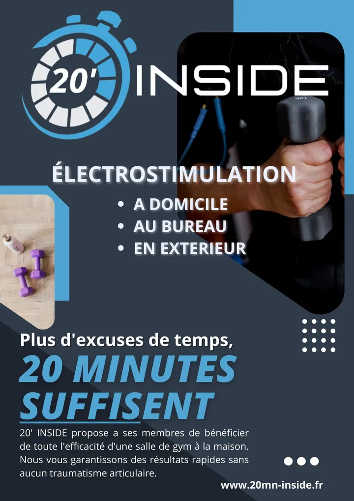 20 Minutes Inside - Coach en Électrostimulation — Salle de fitness à Jolimont / Soupetard / Roseraie / Gloire / Gramont / Amouroux, Toulouse