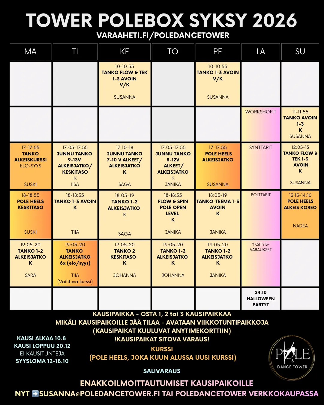 Pole & Dance Tower — pole fitness-studio i Nurmijärvi — bild 3
