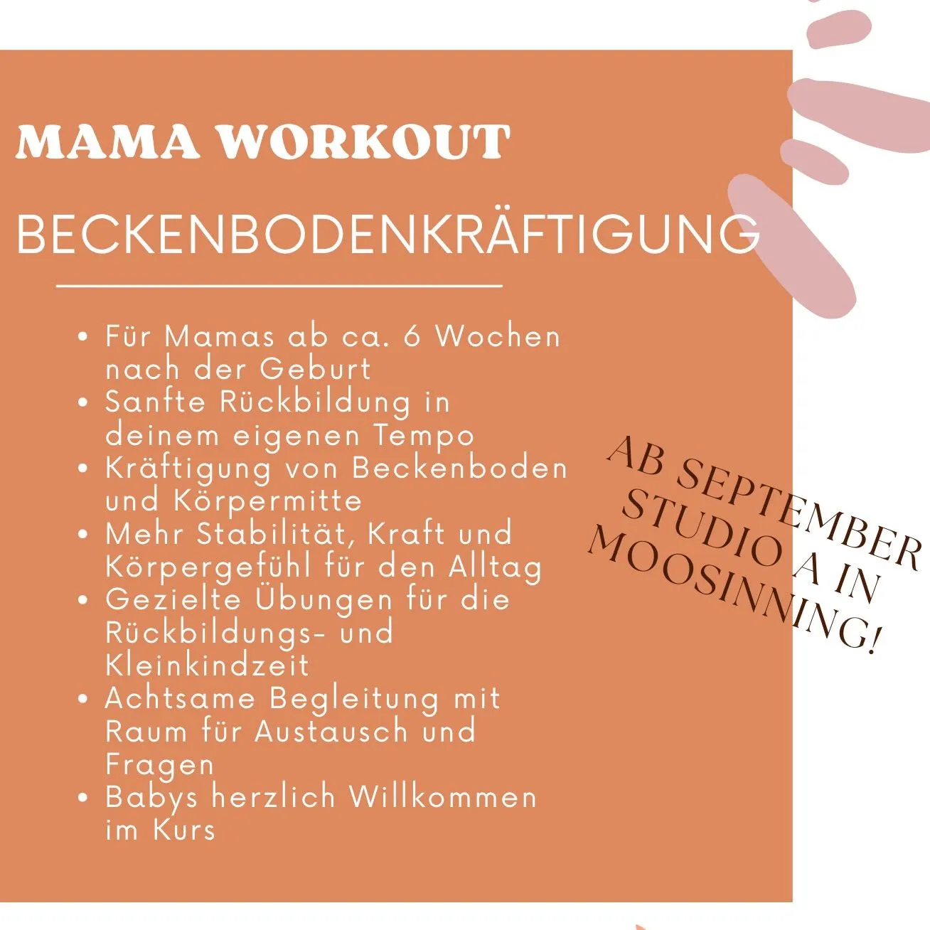 Studio A — dans-studio i Moosinning — 2