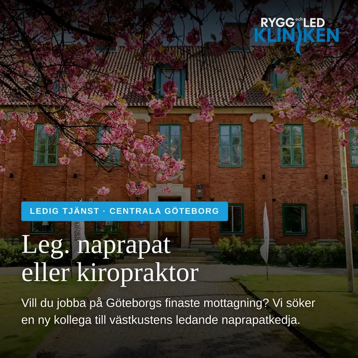 Rygg och Ledkliniken Kungälv — pt-studio i Kungälv, Göteborg — 2
