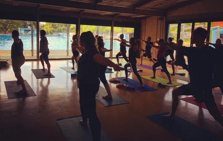 Em Thomson Yoga Tooting Bec Lido Pavilion — Yoga in Furzedown, London