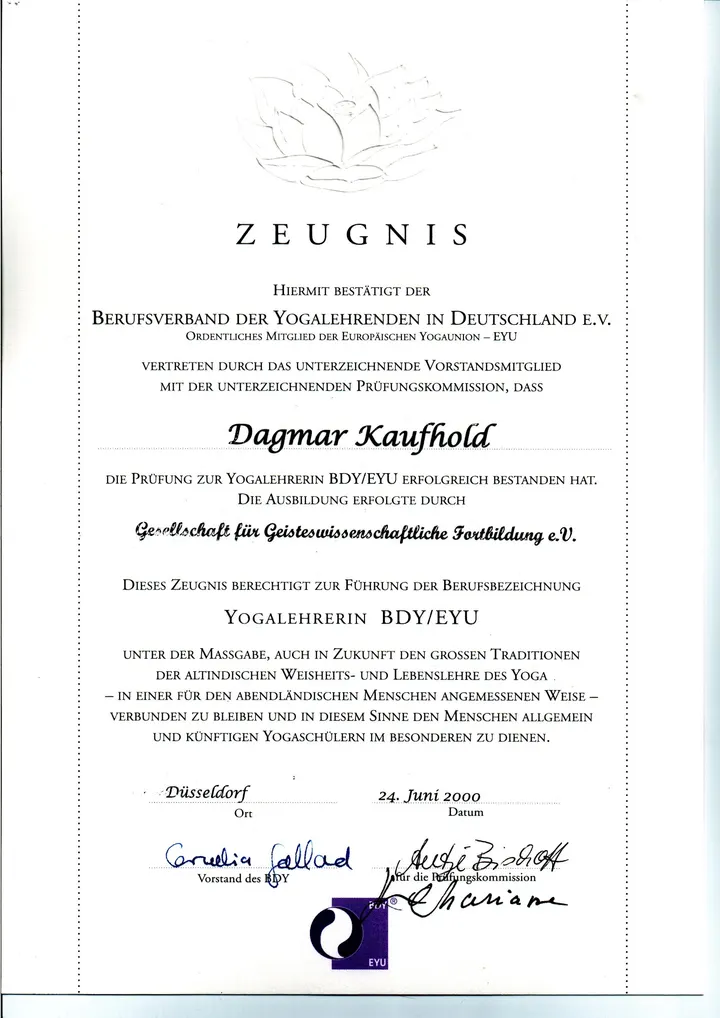 Dagmar Kaufhold-Jäger — yoga-studio in Suderwich, Recklinghausen — 2
