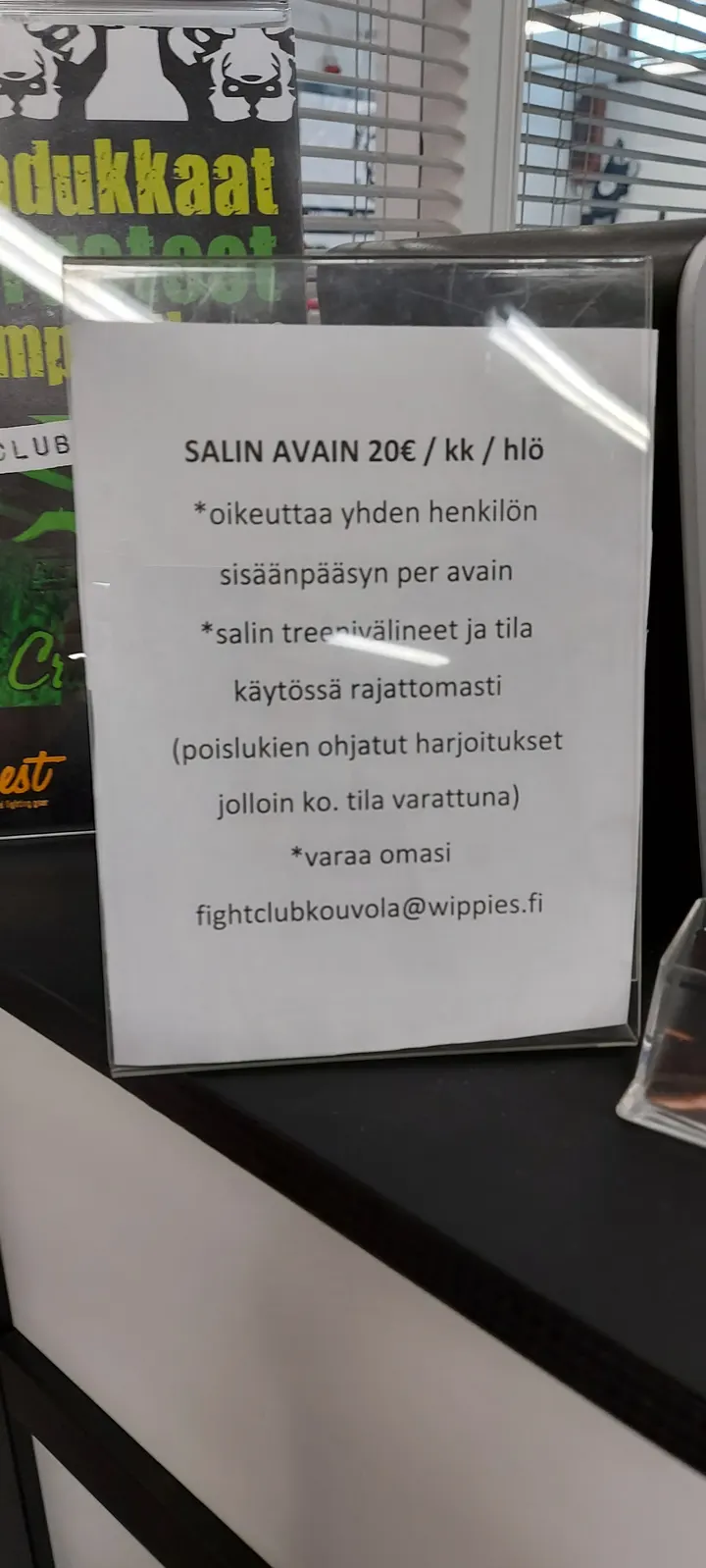 Fight Club Kouvola — Kamppailulajit – Sarkola, Kouvola