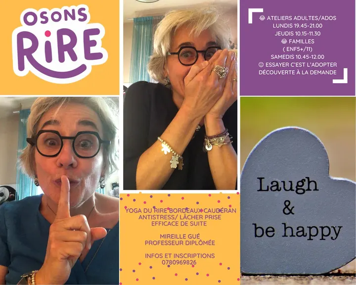 Osons Rire Et Rigologie- Mireille Gué — yoga-studio à Bordeaux — 4