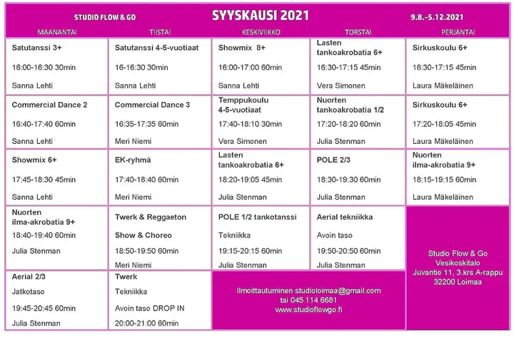 Studio Flow & go — tanssi-studio – Loimaa — 4
