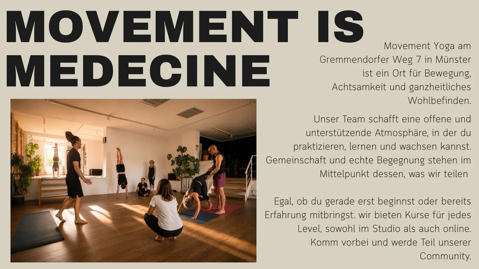 Movement Yoga — yoga-studio i Münster — 2