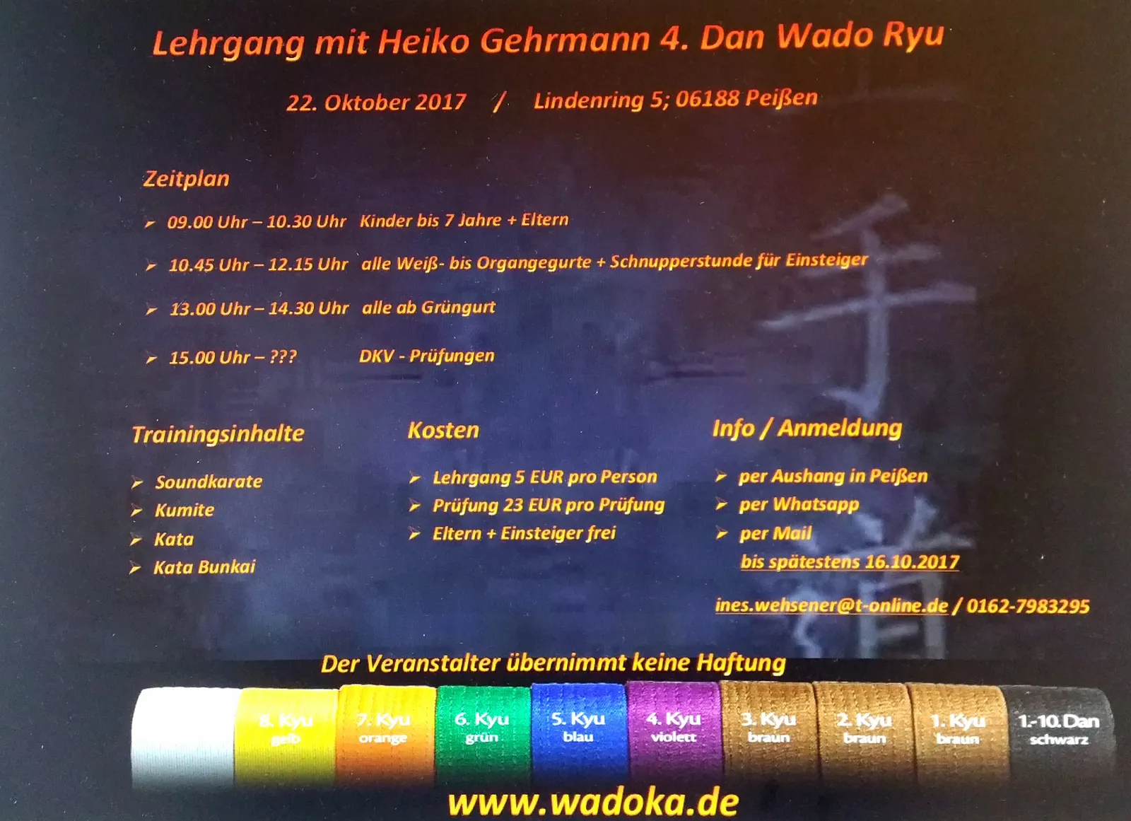 Wado Karate Team Sachsen-Anhalt e.V. — kampfsport-studio in Lutherplatz/Thüringer Bahnhof, Halle (Saale) — 2