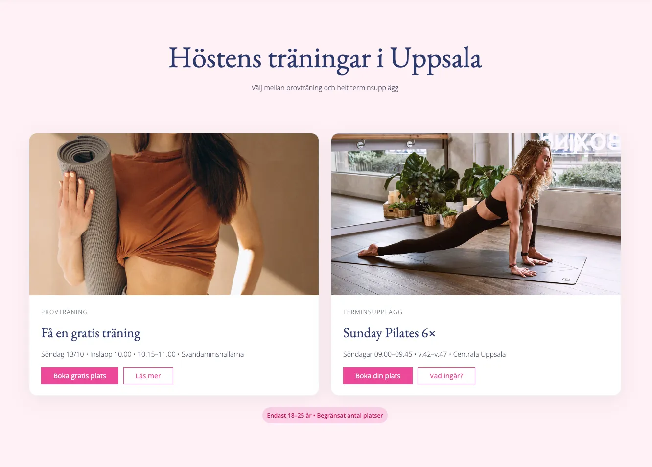 Swedish Pilates i Uppsala — pilates-studio i Fjärdingen, Uppsala — bild 3
