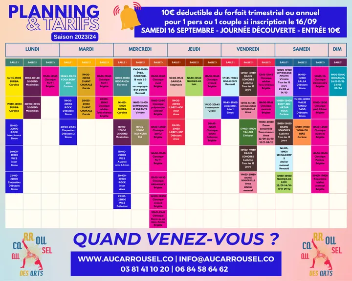 Carrousel des Arts — danse-studio à Xavier Marmier, Besançon — 2