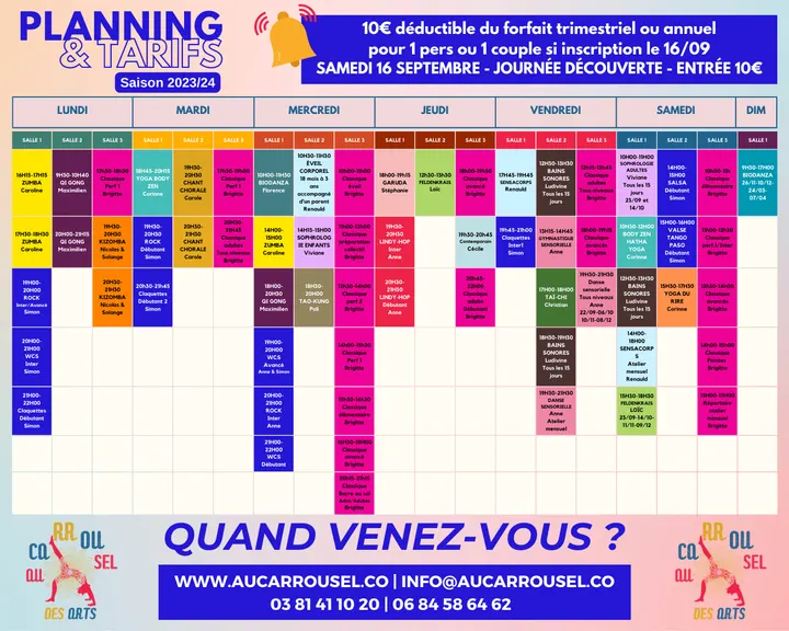 Carrousel des Arts — Danse à Xavier Marmier, Besançon