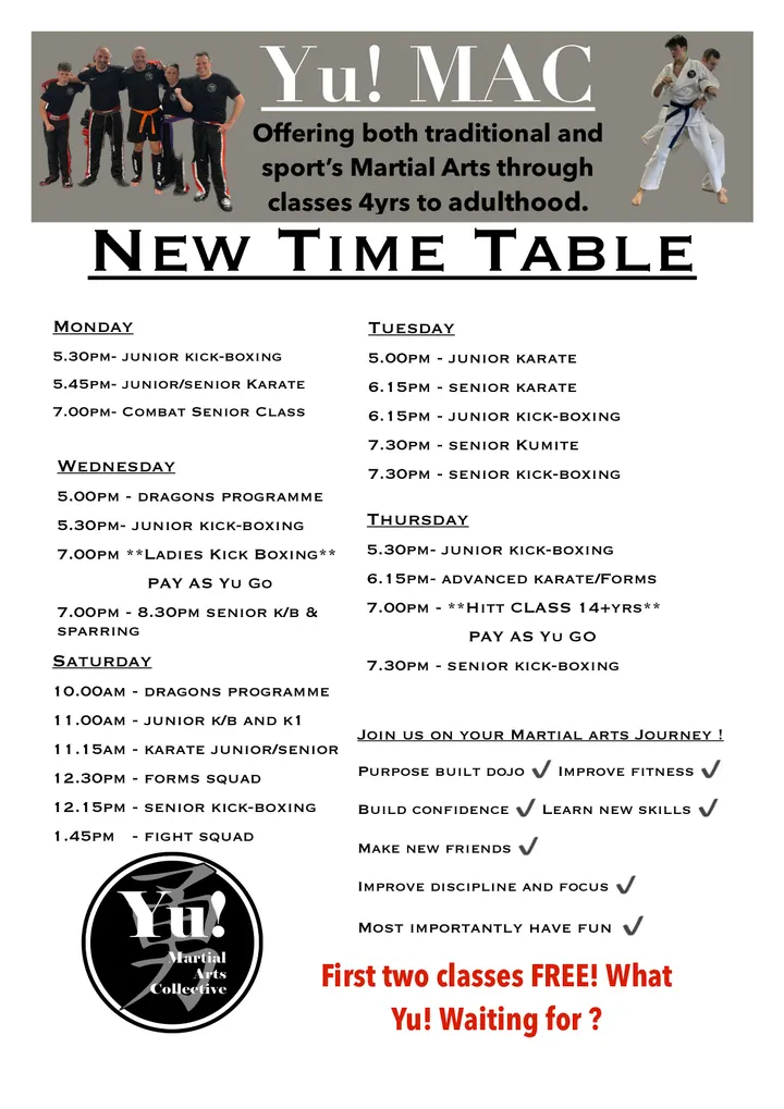 Yu Martial Arts — Boxing in Berry Hill, Mansfield