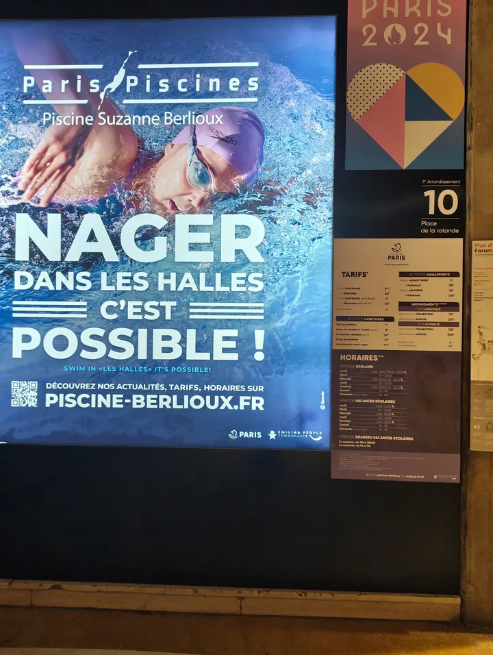 Piscine Suzanne Berlioux — Studio à Paris 1er Arrondissement, Paris