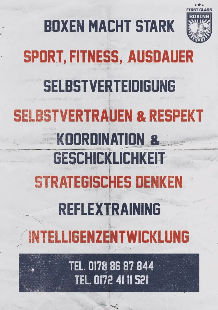 First Class Boxing — kampfsport-studio in Wersten, Düsseldorf — 2
