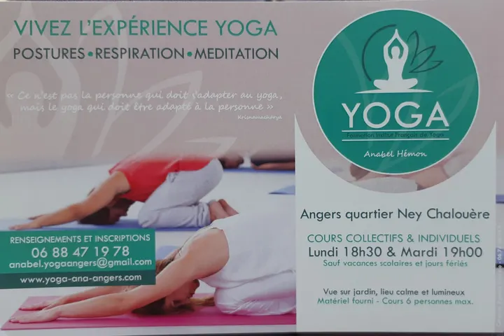 Yoga Ana Angers — Yoga à Saint-Serge - Ney - Chalouère, Angers