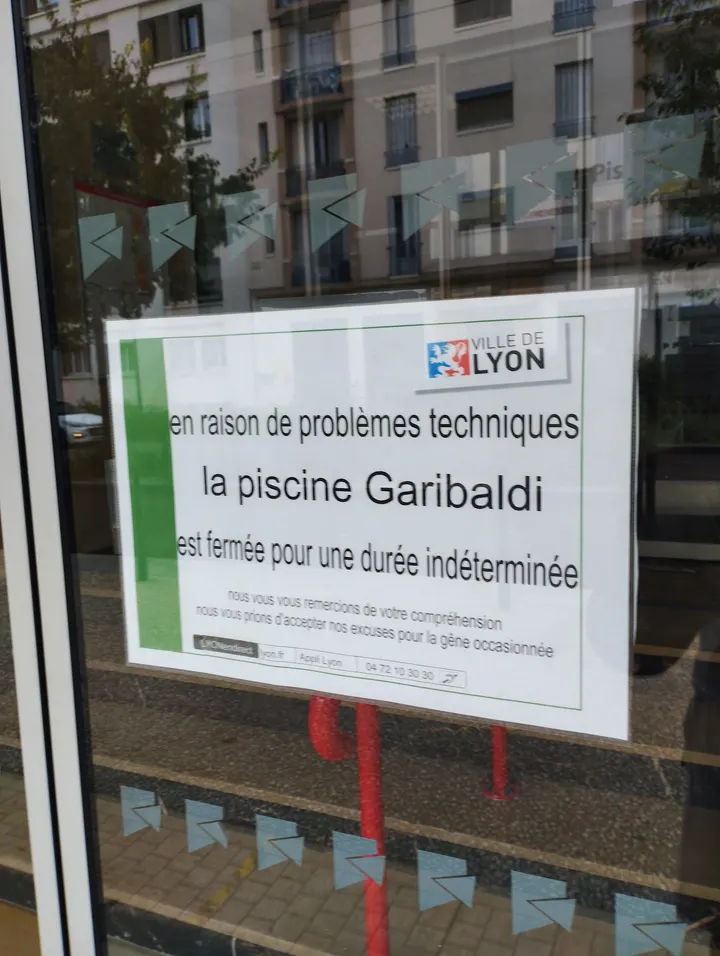Piscine Garibaldi — Studio à Lyon 3e Arrondissement, Lyon