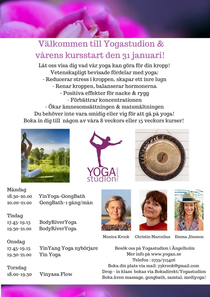 Yogastudion i Ängelholm — Träningsstudio i Månstorp, Ängelholm