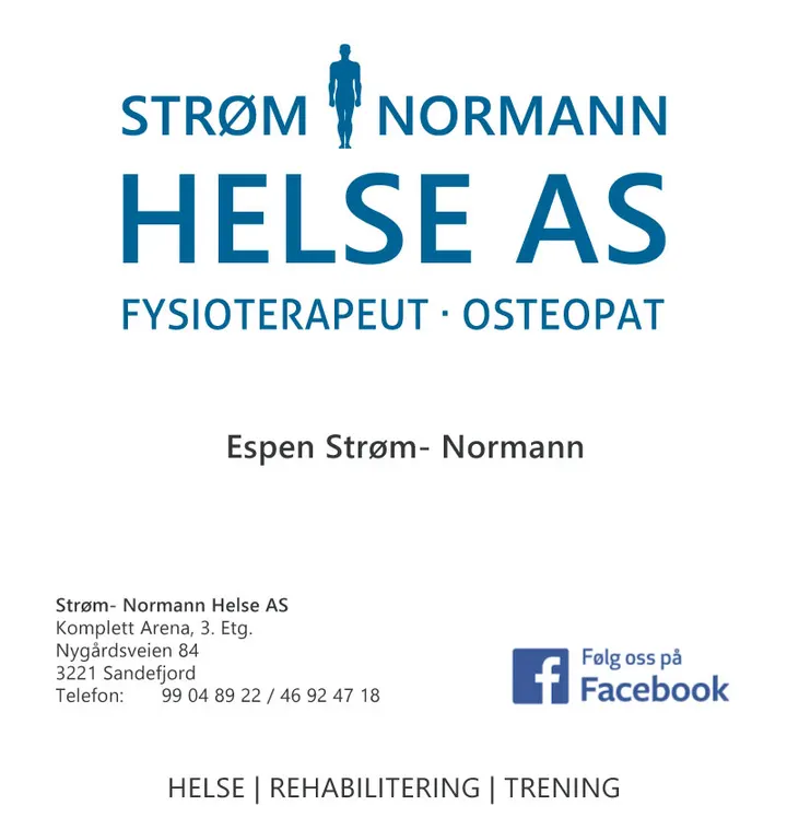 STRØM-NORMANN HELSE AS — PT Studio i Pindsle, Sandefjord