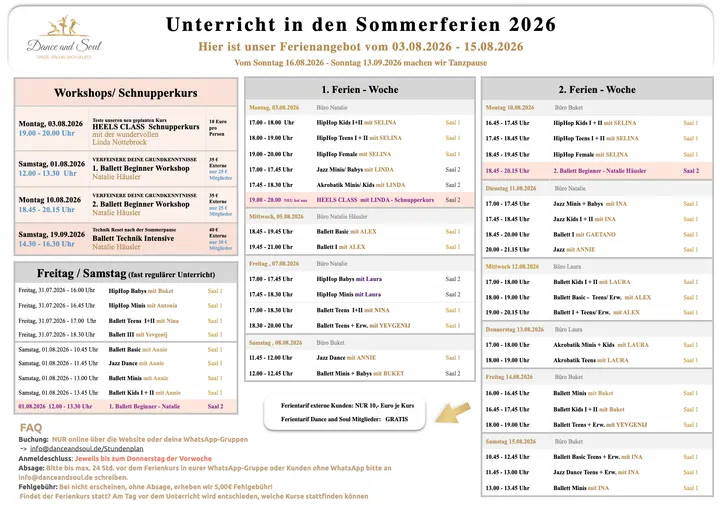 Dance and Soul Studio -  die Ballett- und Tanzschule in Pasing — Dance in Pasing, München