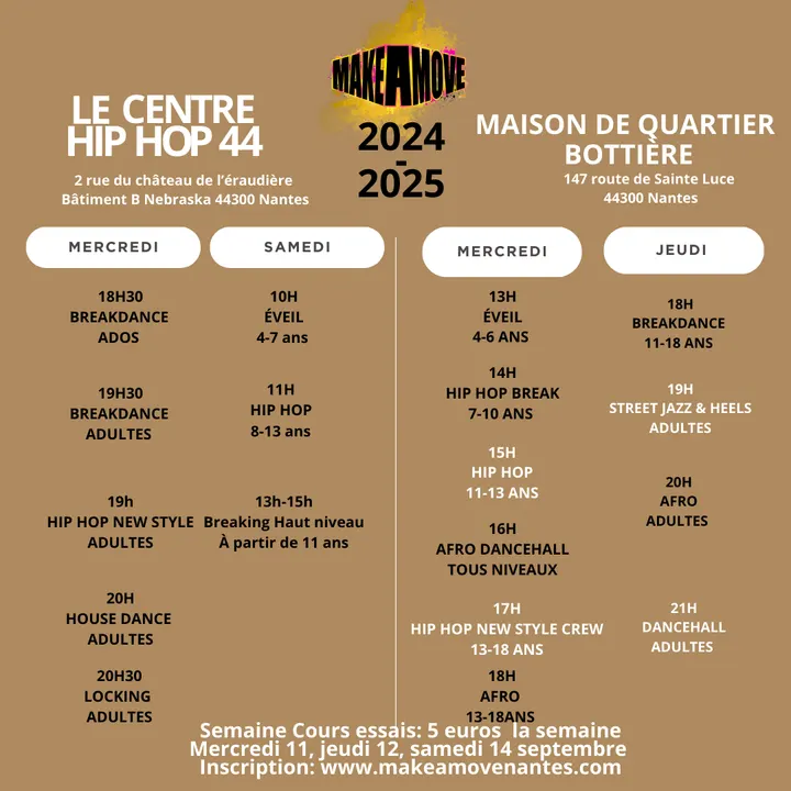 Make A Move — danse-studio à La Bottière, Nantes — 2