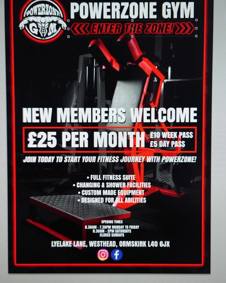 Powerzone Gym — fitness studio in Lathom South, Ormskirk — 2