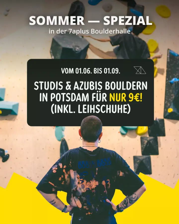 7aplus Boulderhalle Potsdam — Klettern in Babelsberg Süd, Potsdam