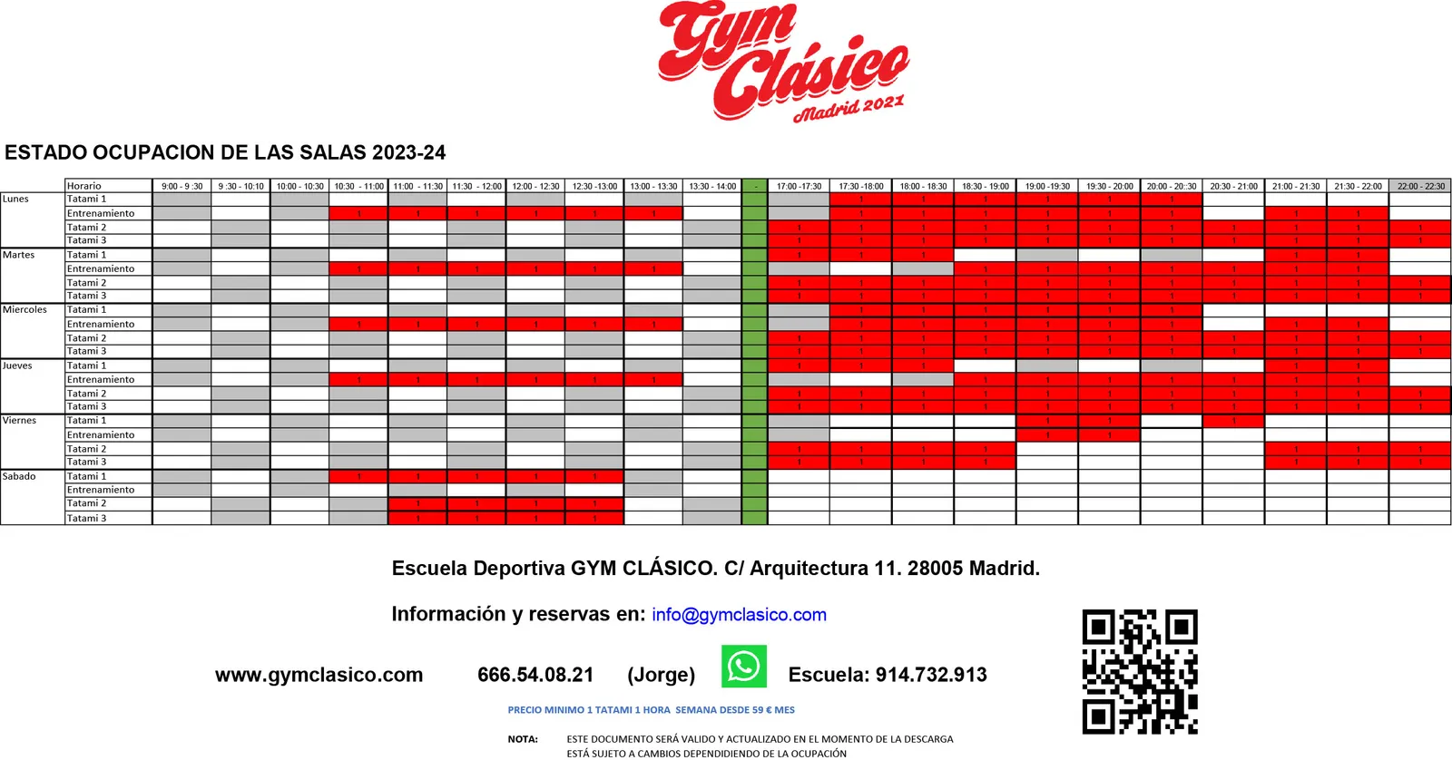 Gym Clásico - Escuela deportiva en Madrid — estudio de fitness-studio en Arganzuela, Madrid — 3