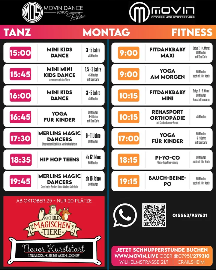 MOVIN — Fitnessstudio in Innenstadt, Crailsheim