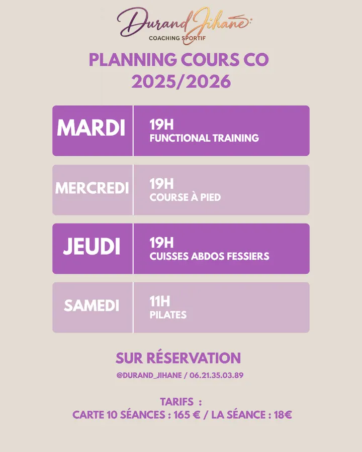 DURAND Jihane Coach sportif — coaching personnel-studio à Giraudeau, Tours — 2
