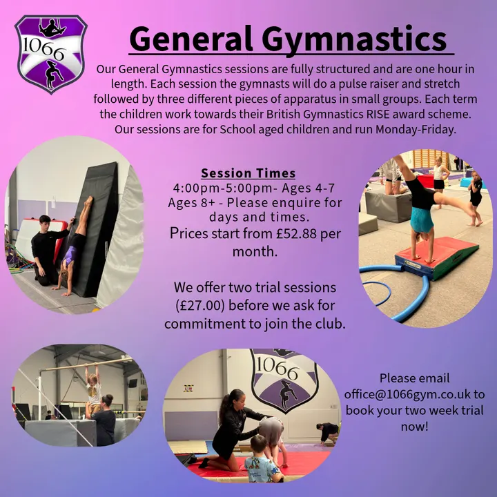 1066 Gymnastics — Fitness Studio in Pebsham, Bexhill-On-Sea