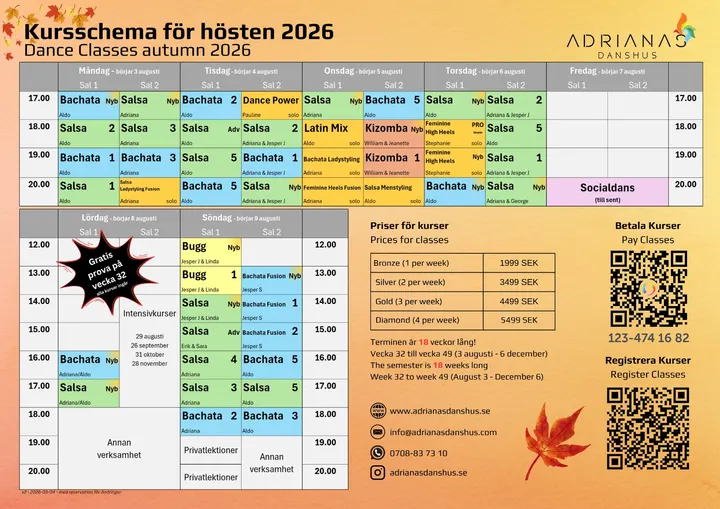 Adrianas danshus — dans-studio i Gamlestaden, Göteborg — 2