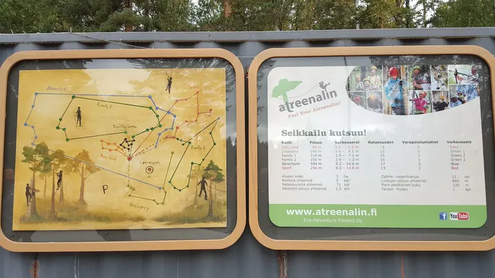Atreenalin Seikkailupuisto — Kiipeily – Repokivi, Lappeenranta