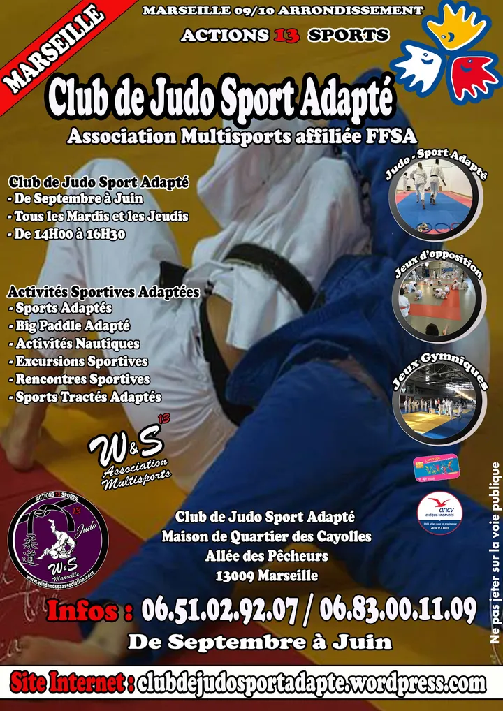 Club de Judo Sport Adapté W&S — arts martiaux-studio à 10e Arrondissement, Marseille — 2