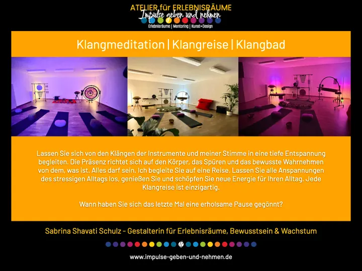 Impulse geben und nehmen | ATELIER für ERLEBNISRÄUME | ganzheitliche Entwicklung, Bewusstsein & Kunst — yoga-studio in Schkopau — 3