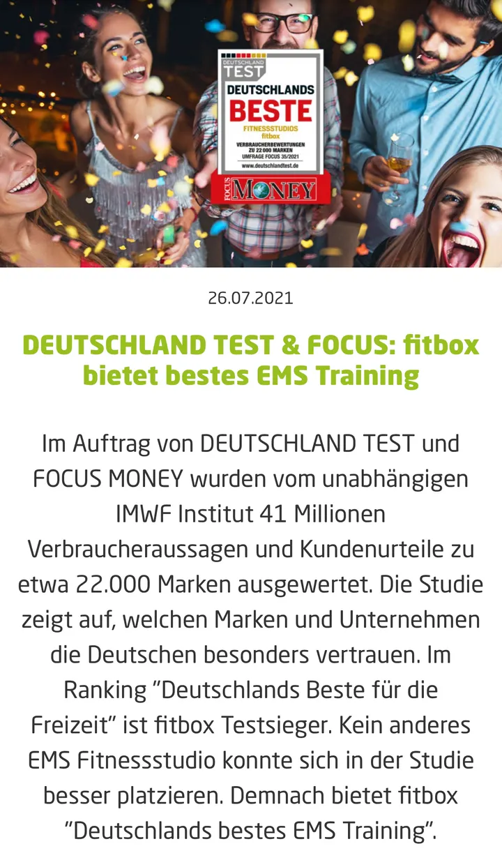 EMS Fitnessstudio fitbox Mülheim Speldorf — ems-training-studio in Mülheim an der Ruhr — 5