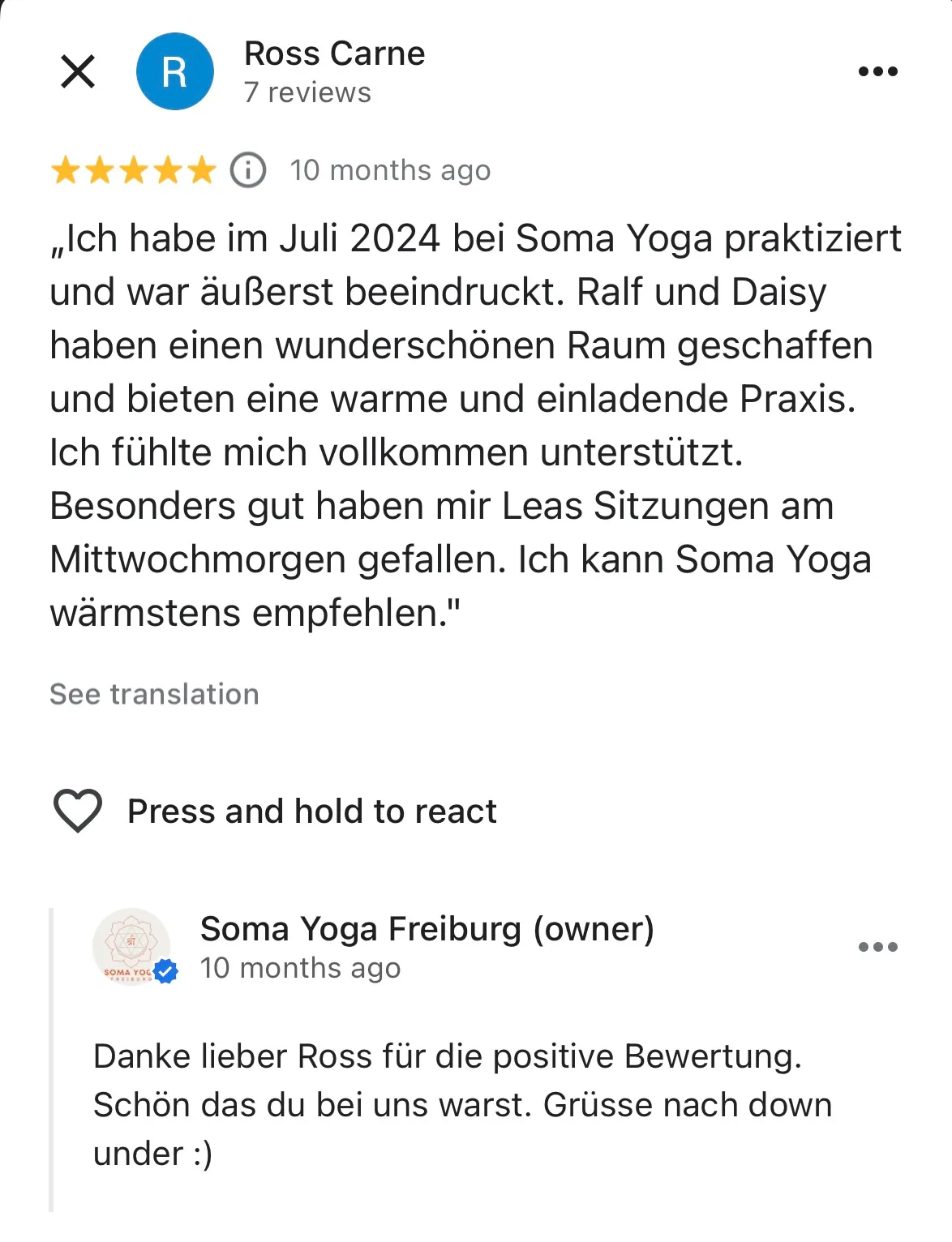 Soma Yoga Freiburg — yoga-studio i Freiburg im Breisgau — 4