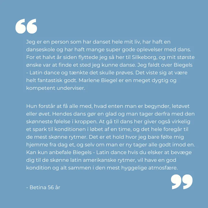 Biegel's Latin Dance Fitness — træningsstudio i Silkeborg — 4