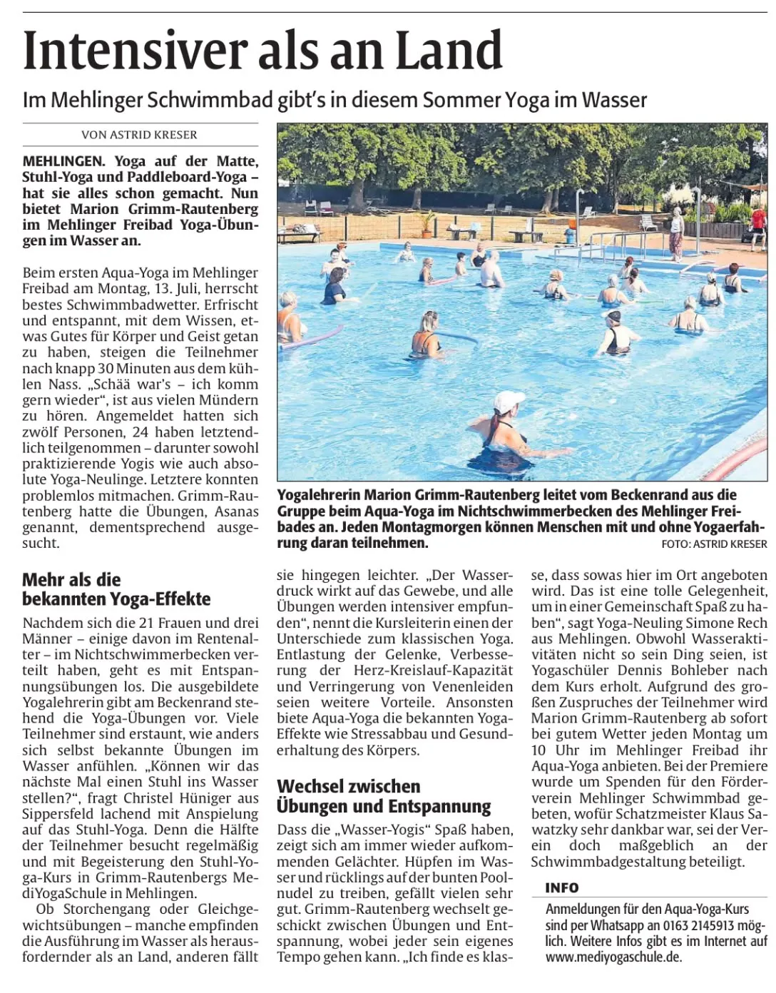 MediYogaSchule(c) Marion Grimm-Rautenberg Mehlingen bei Kaiserslautern (Pfalz) — yoga-studio in Mehlingen — 2