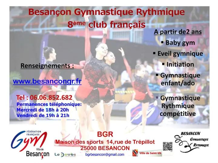 Besançon Gymnastique Rythmique — Salle de fitness à Observatoire, Besançon