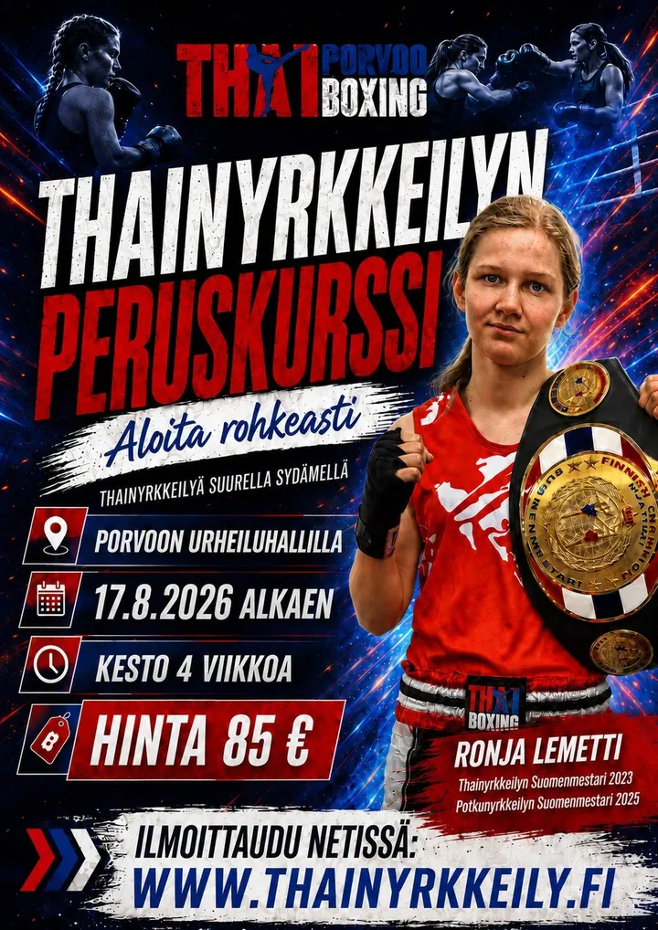 Porvoo Thaiboxing Club — kamppailulajit-studio – Joonaanmäki, Porvoo — 2