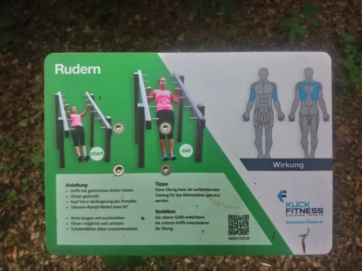 Rudern - Station 2, Fitness Parcours Volkspark Schwansbell — fitnessstudio in Osterfeld, Lünen — 3