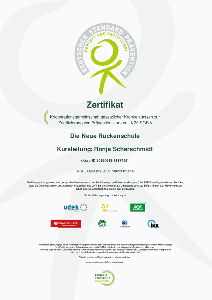 ENSIT. Bewegung & Gesundheit Rückenschule — fitnessstudio in Leipzig — 3
