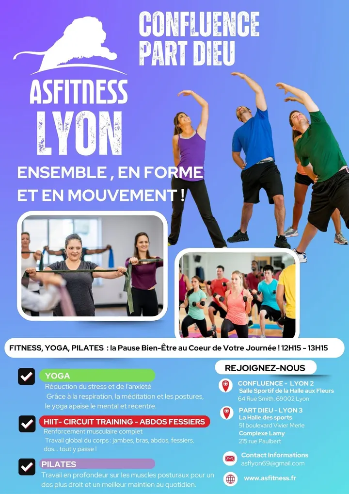 Association Sport Fitness — Salle de fitness à Lyon 3e Arrondissement, Lyon