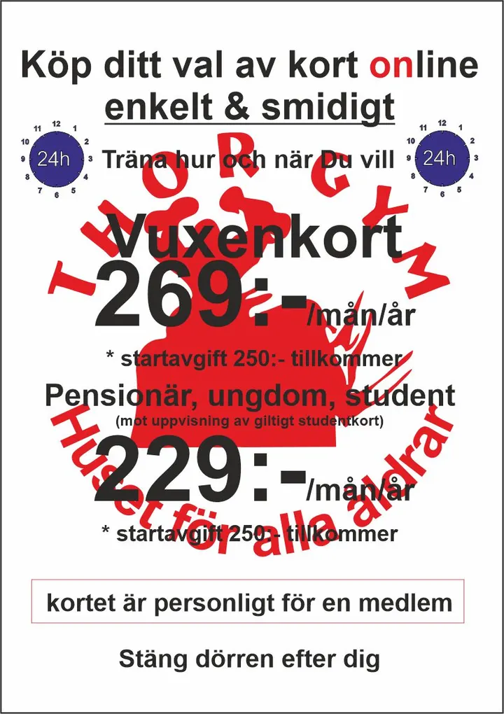 Thor Gym — träningsstudio i Torshälla — 2