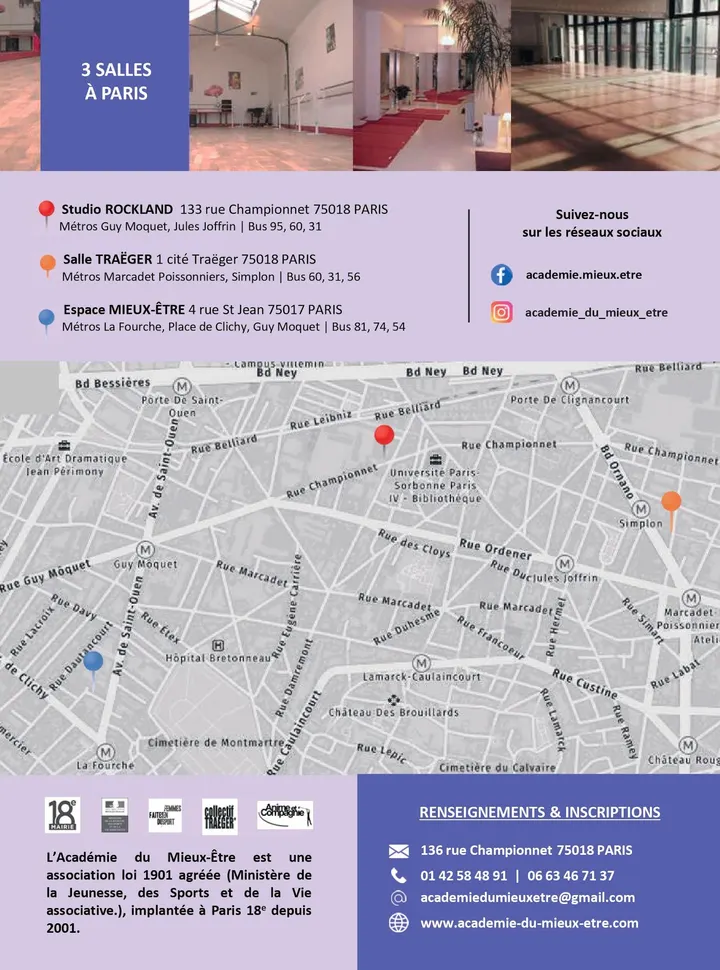Académie du Mieux-Etre — danse-studio à Paris 18e Arrondissement, Paris — 2