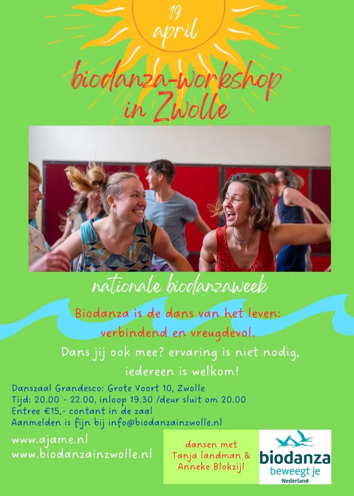 Biodanza in Zwolle — dans-studio in Aahof, Zwolle — 2