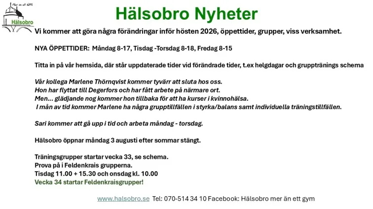 Hälsobro — träningsstudio i Örebro — 2