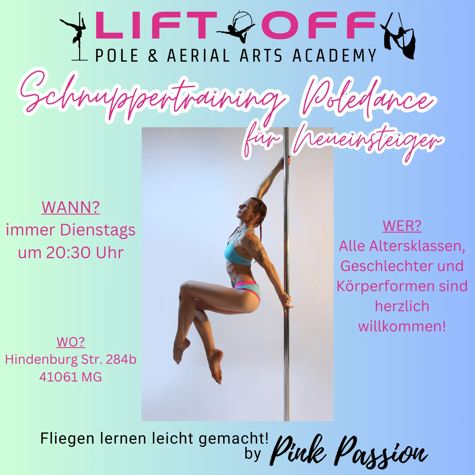 Lift Off – Pole & Aerial Academy — dans-studio i Mönchengladbach — 4